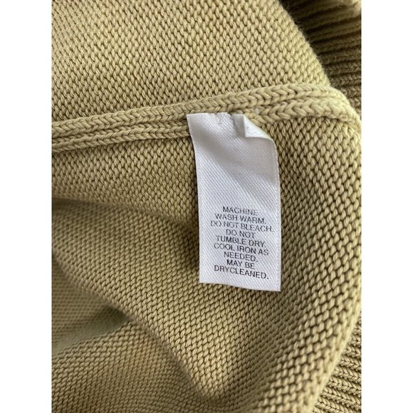 Henry Cottons Light Brown Cable Knit Pullover Sweater Made In Italy Mens XXL - Picture 7 of 8